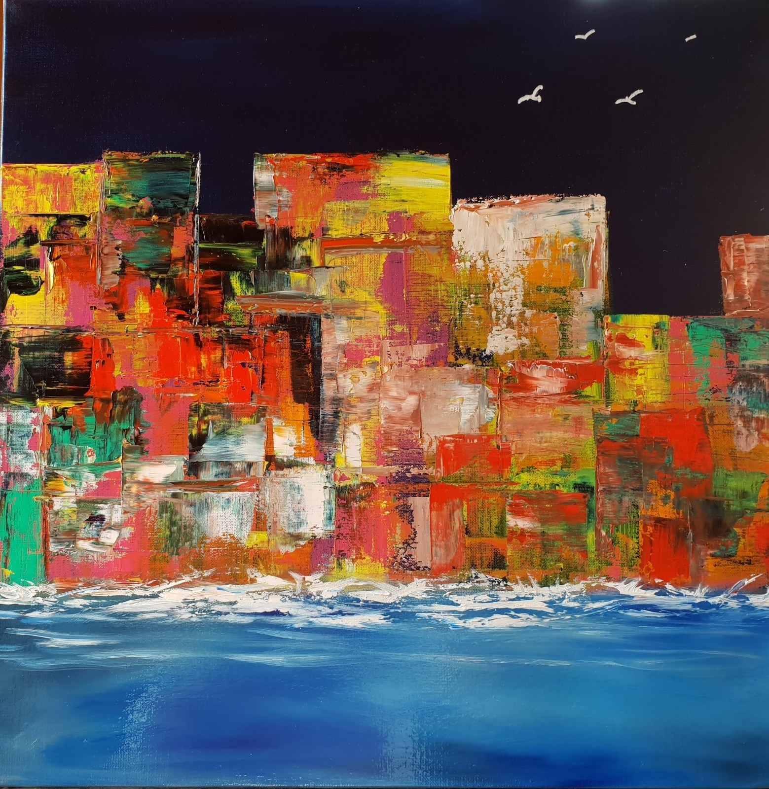 Building I, 50 sur 50 cm, 450€