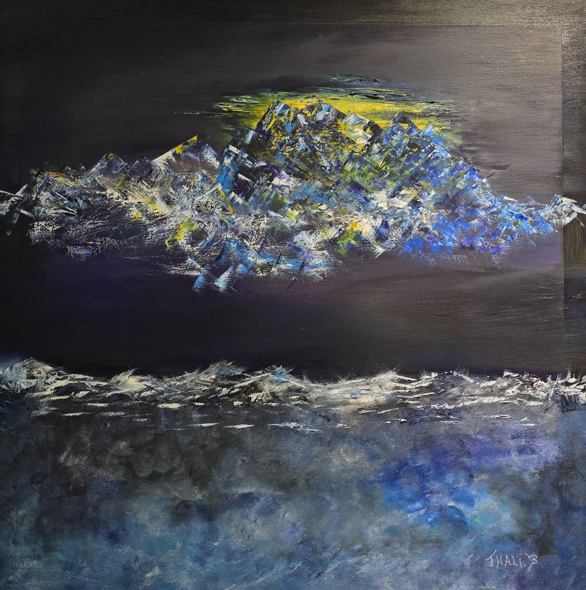 Le temps suspendu, 100 sur 100 cm, 1500€