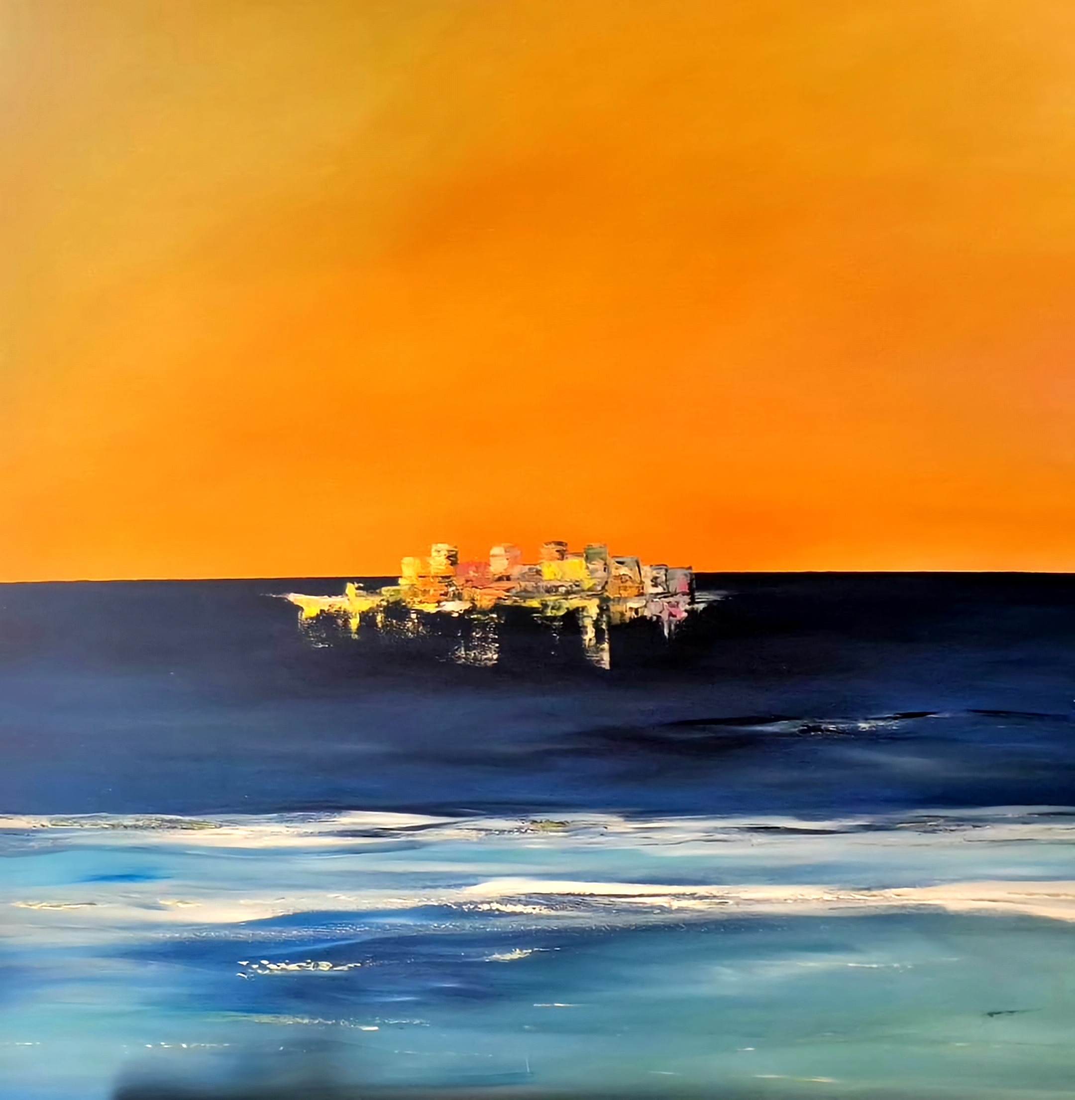 L'ile mystérieuse, 90 sur 90 cm, 1400€